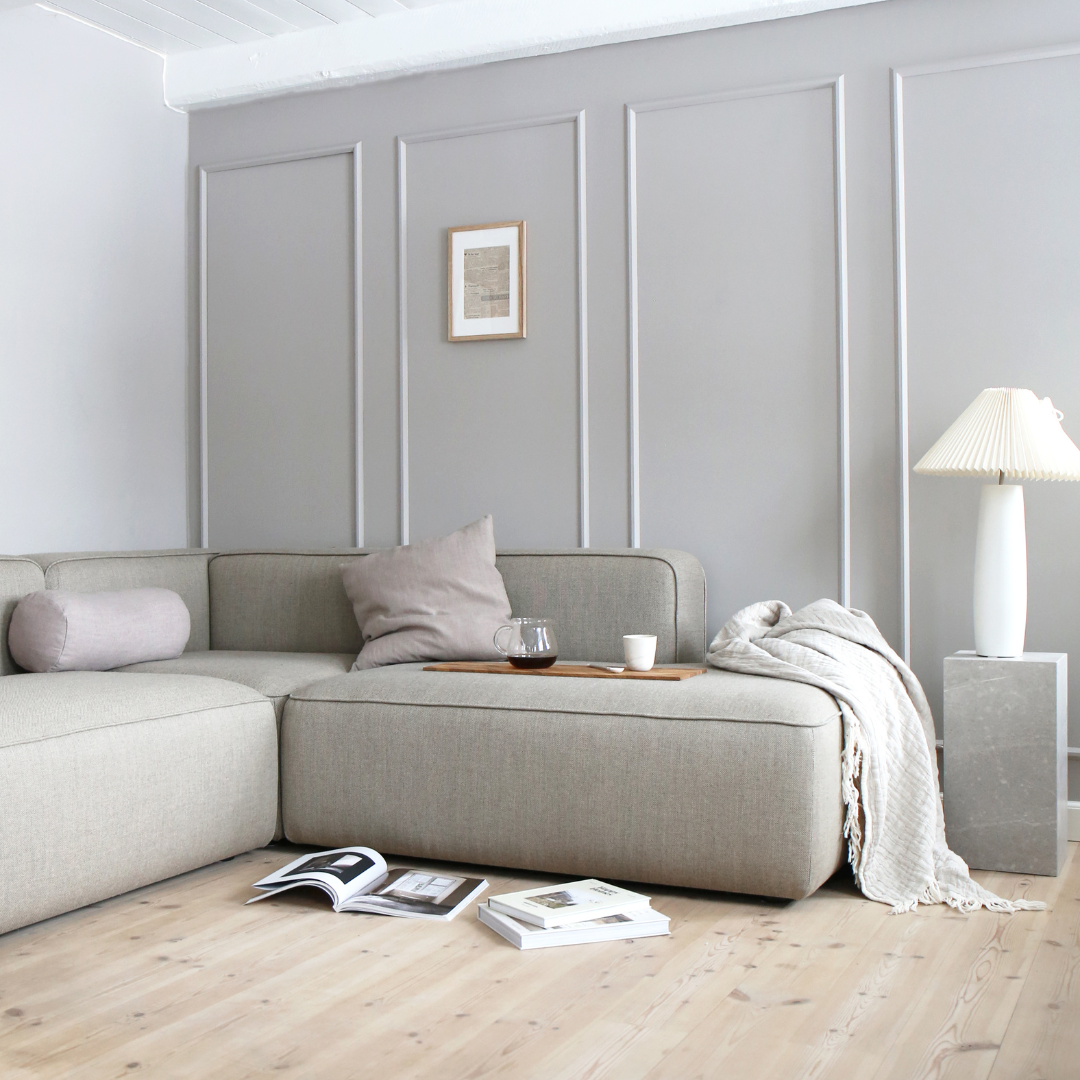 BASECAMP XL two seater - 2 moduler, Crush Bouclé Beige nr. 50