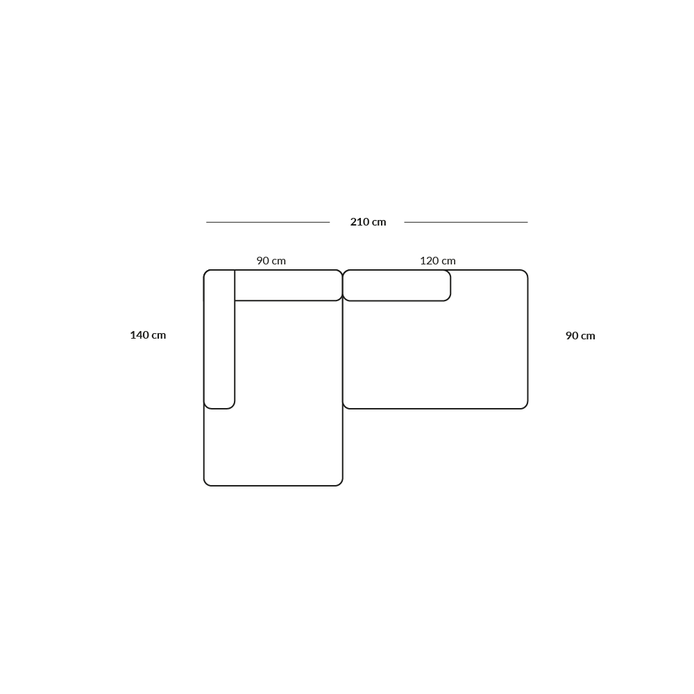 BASECAMP Small open end - venstre, 2 moduler, Cosmo nr. 20
