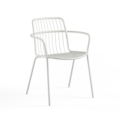 Alisea - havestol med armlæn, White