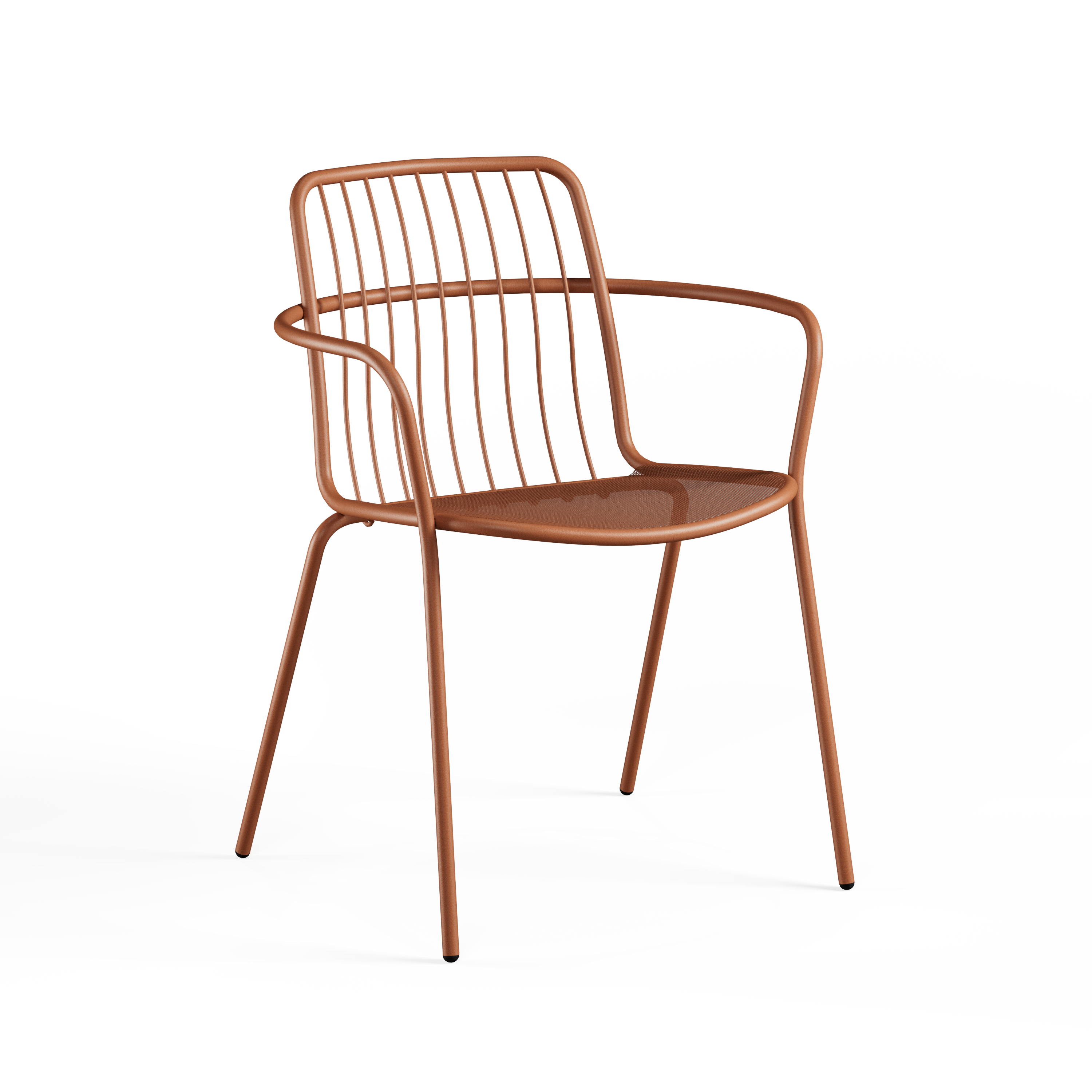 Alisea - havestol med armlæn, Terracotta