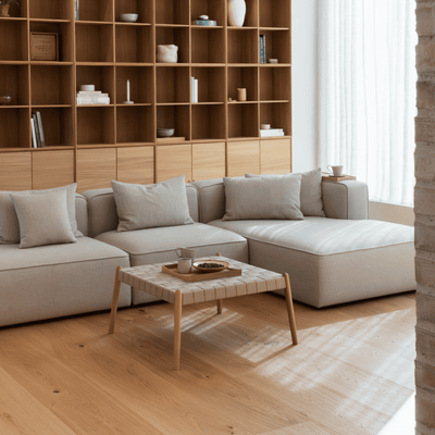 BASECAMP XL Family - venstre chaiselounge, 5 moduler, 230x400 cm