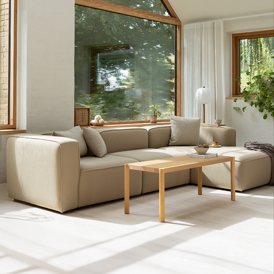 BASECAMP Small Open End - Højre Chaiselongue, 2 moduler, 140x210cm
