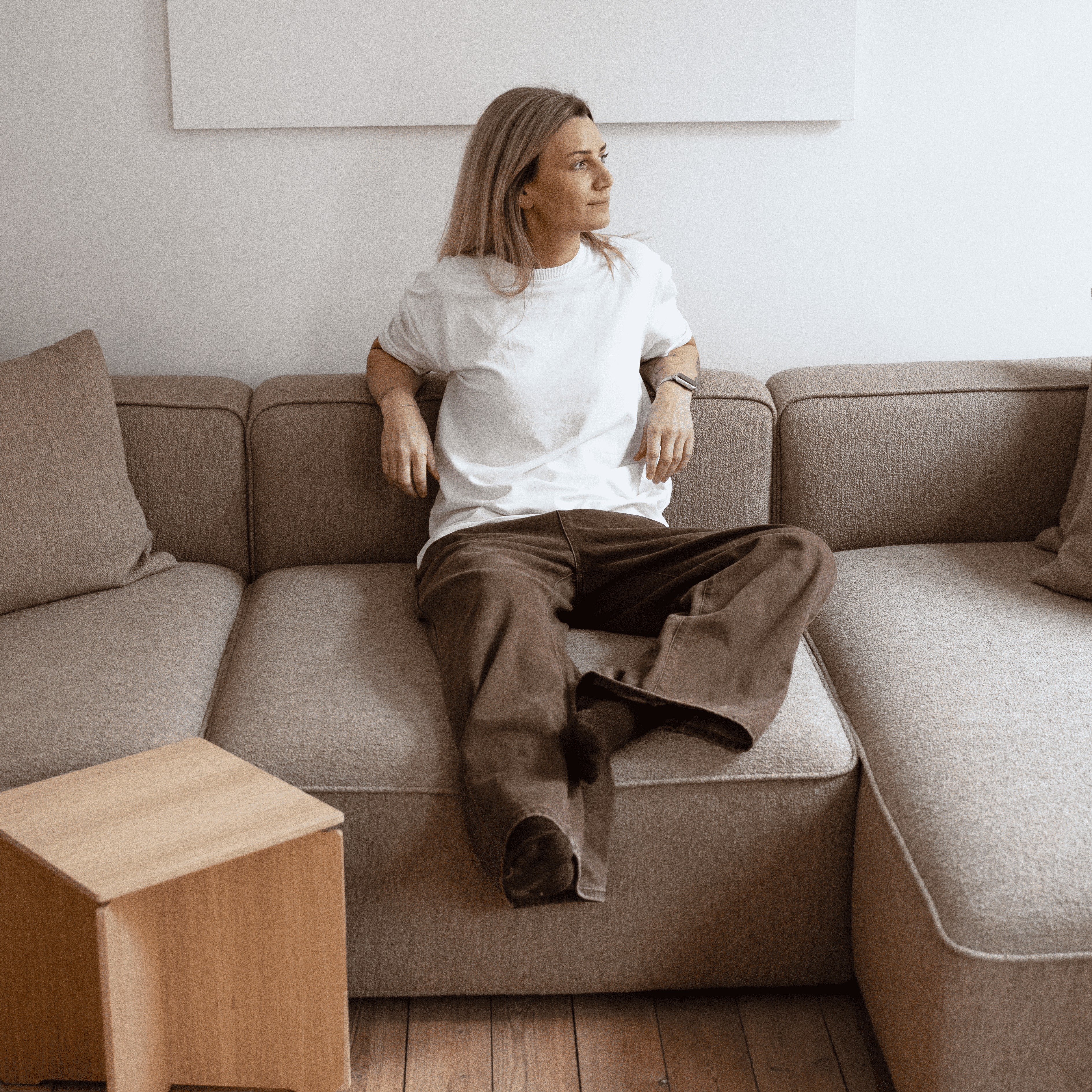 BASECAMP XL Deep Open End - venstre chaiselounge, 3 moduler, 160x340 cm