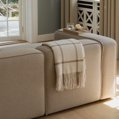 BASECAMP XL two seater - 2 moduler, Crush Bouclé Beige nr. 50