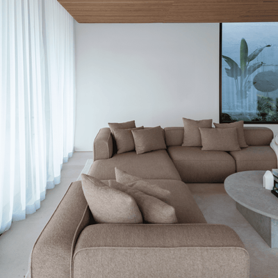 BASECAMP XL Deep Family - venstre chaiselounge, 5 moduler, 250x400 cm