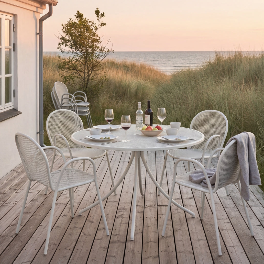 Combo - Rundt havebord Ø108 cm, White