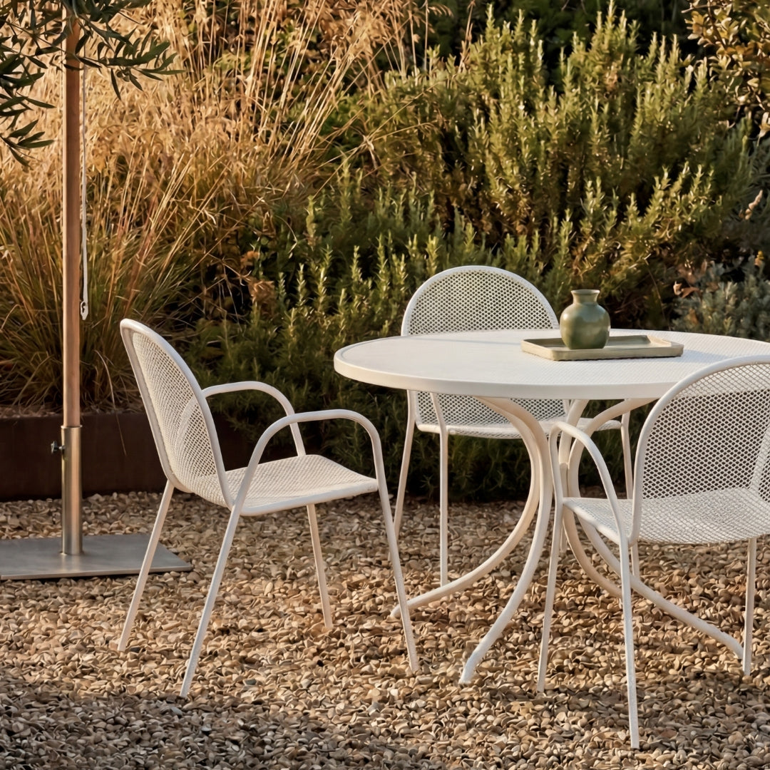 Combo - Rundt havebord Ø108 cm, White