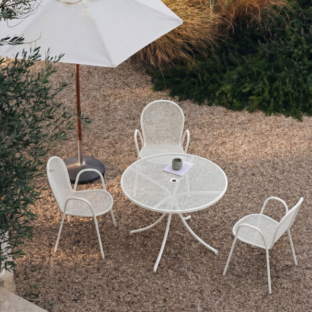 Combo - Rundt havebord Ø108 cm, White