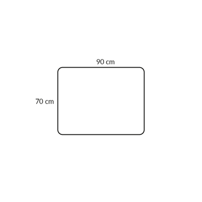 BASECAMP XL Puf - 2A modul, 90x70 cm