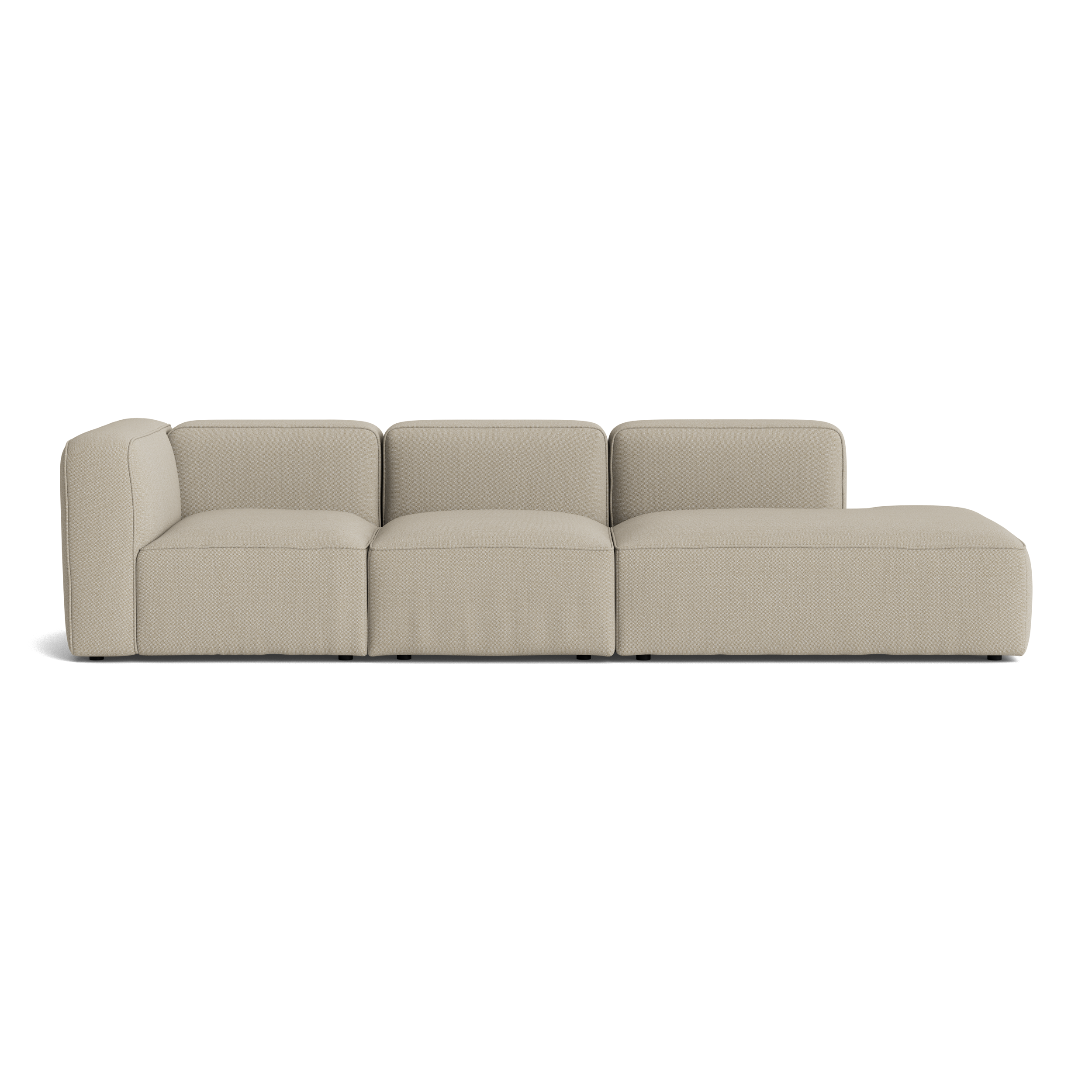 BASECAMP Three seater open - venstre corner, 3 moduler, 90x280cm