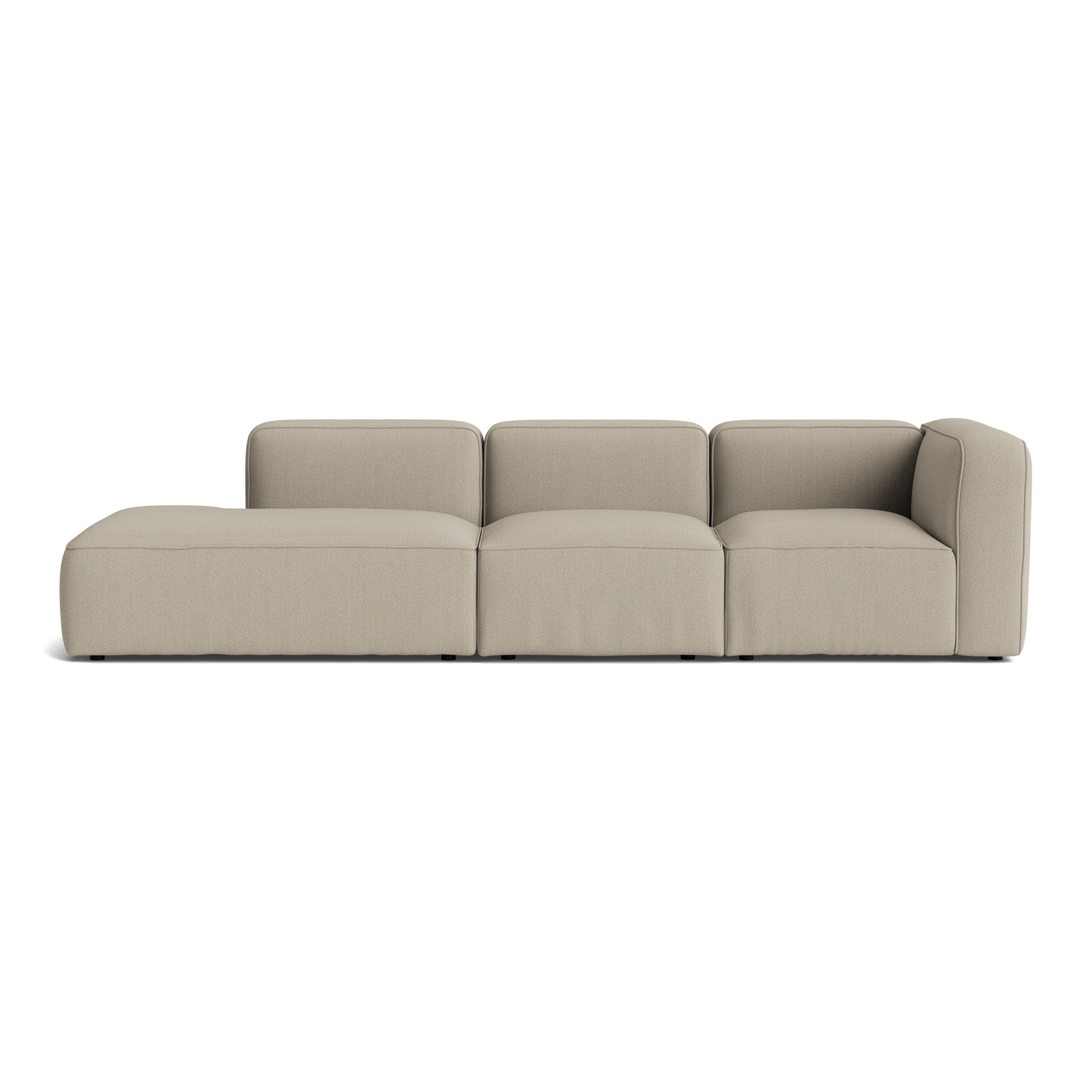BASECAMP Three seater open - højre corner, 3 moduler, 90x280cm