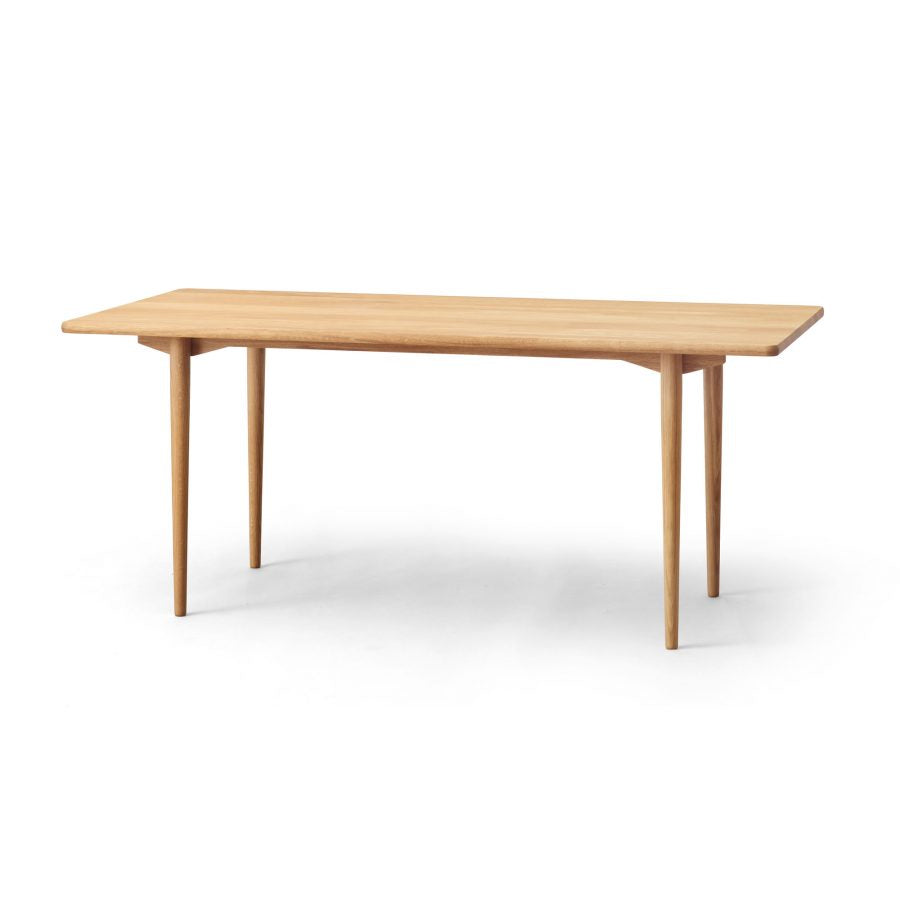HOLMEN - Rektangulært spisebord, Egetræ, lys olie, lille