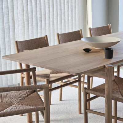THY - Rektangulært spisebord, Stål stel